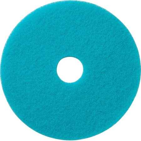 Global Industrial 20in Burnishing Pad, Light Blue, 5PK 641299